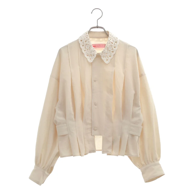 mint designs / ミントデザインズ | LACE COLLAR BLOUSON シャツ | 2 | レディース