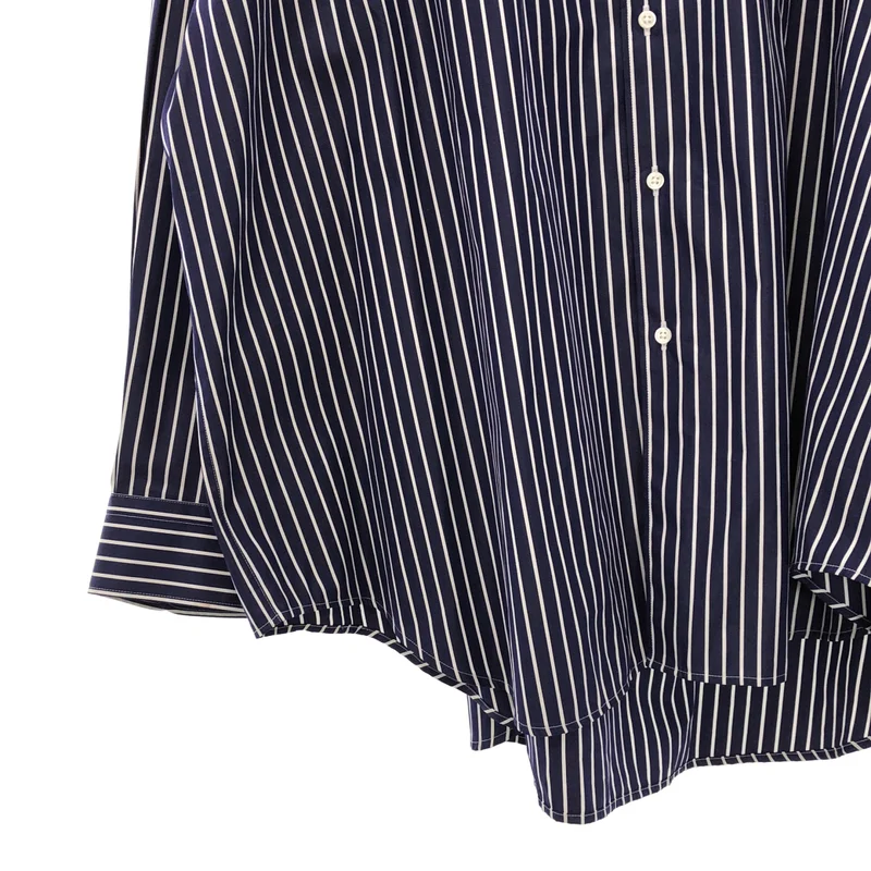 Graphpaper / グラフペーパー | Oversized Band Collar Shirt ストライプバンドカラーシャツ | F | メンズ