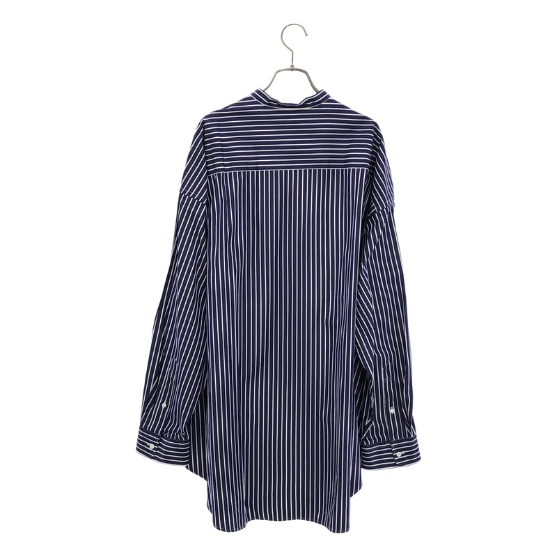 Graphpaper / グラフペーパー | Oversized Band Collar Shirt ストライプバンドカラーシャツ | F | メンズ