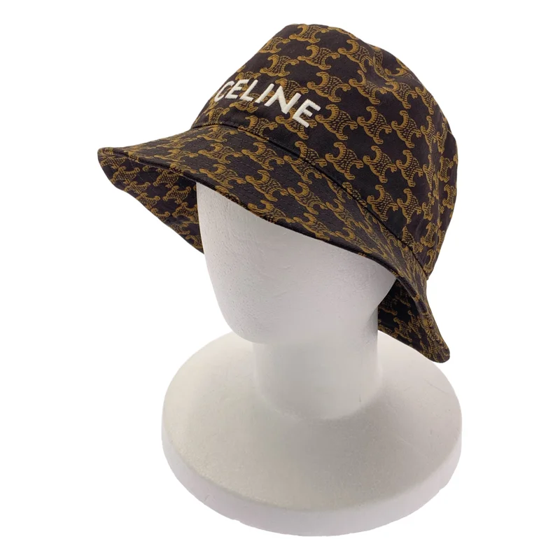 CELINE / セリーヌ | 総柄 トリオンフ ロゴ バケットハット 帽子 | S | その他