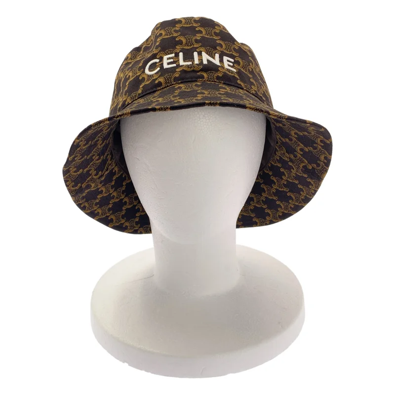 CELINE / セリーヌ | 総柄 トリオンフ ロゴ バケットハット 帽子 | S | その他
