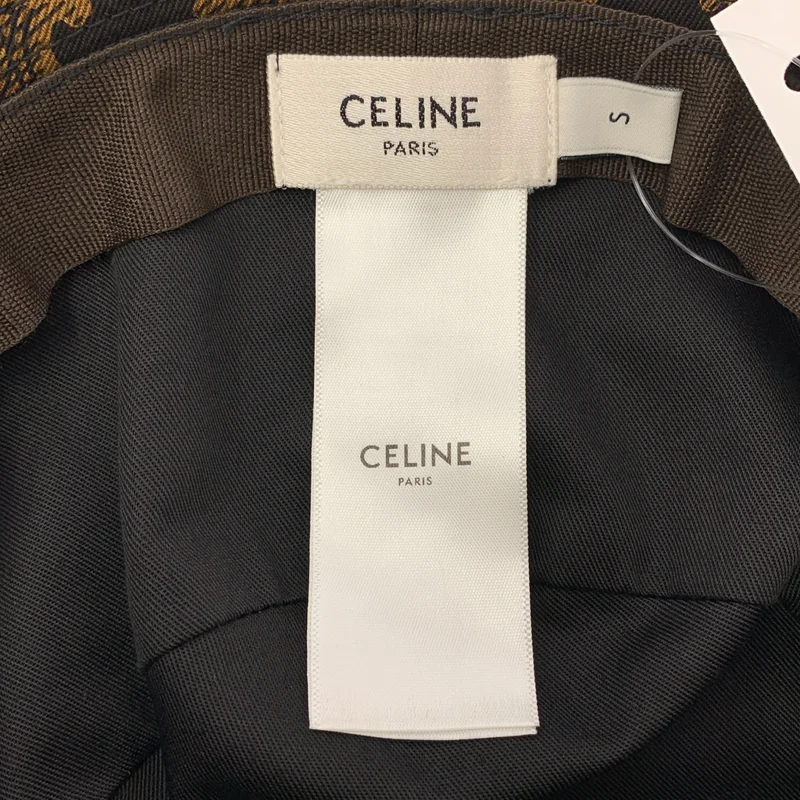 CELINE / セリーヌ | 総柄 トリオンフ ロゴ バケットハット 帽子 | S | その他