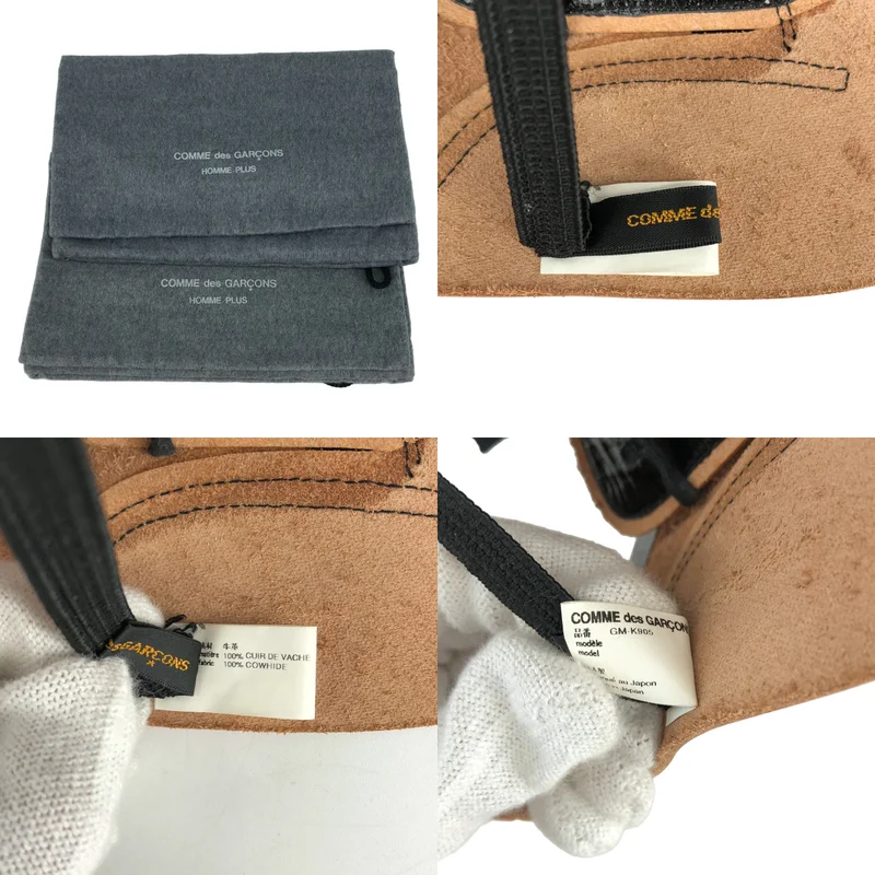 COMME des GARCONS / コムデギャルソン | レザーレースアップ シューカバー GM-K905 |