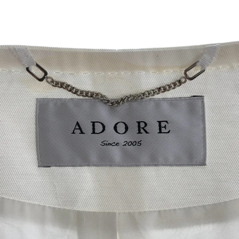 ADORE / アドーア | レーヨン コットン ノーカラーコート | 36 | レディース