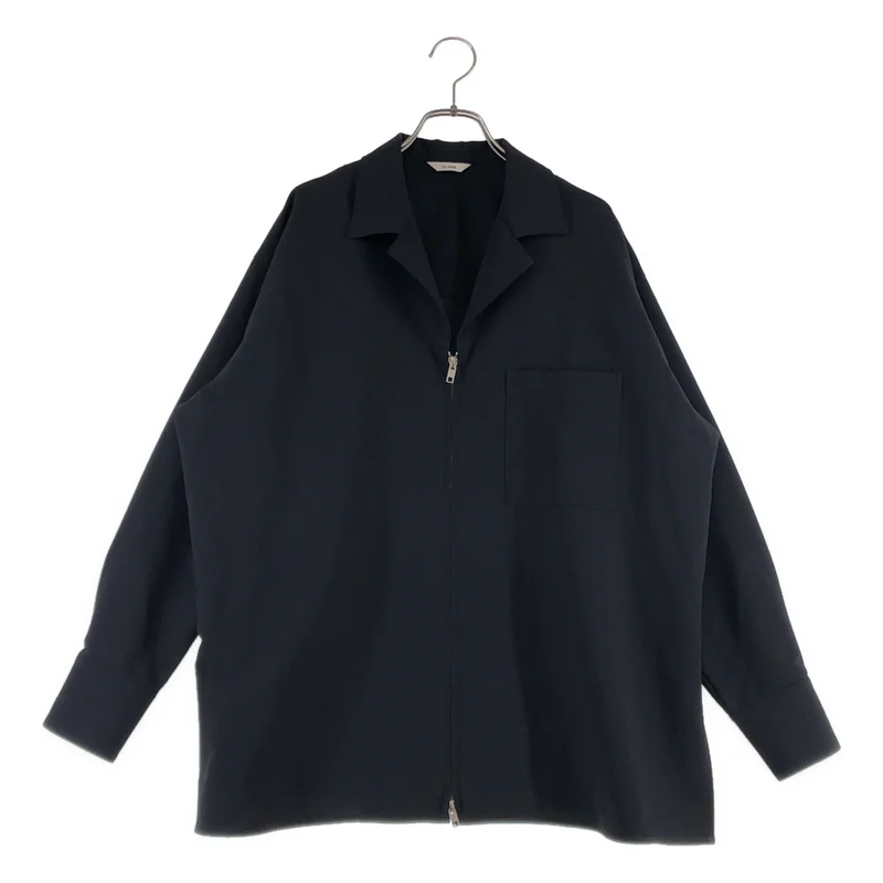 CLANE / クラネ | SUCKER STRIPE ZIP SHIRT / サッカーストライプ ジップアップシャツ | 1 | レディース