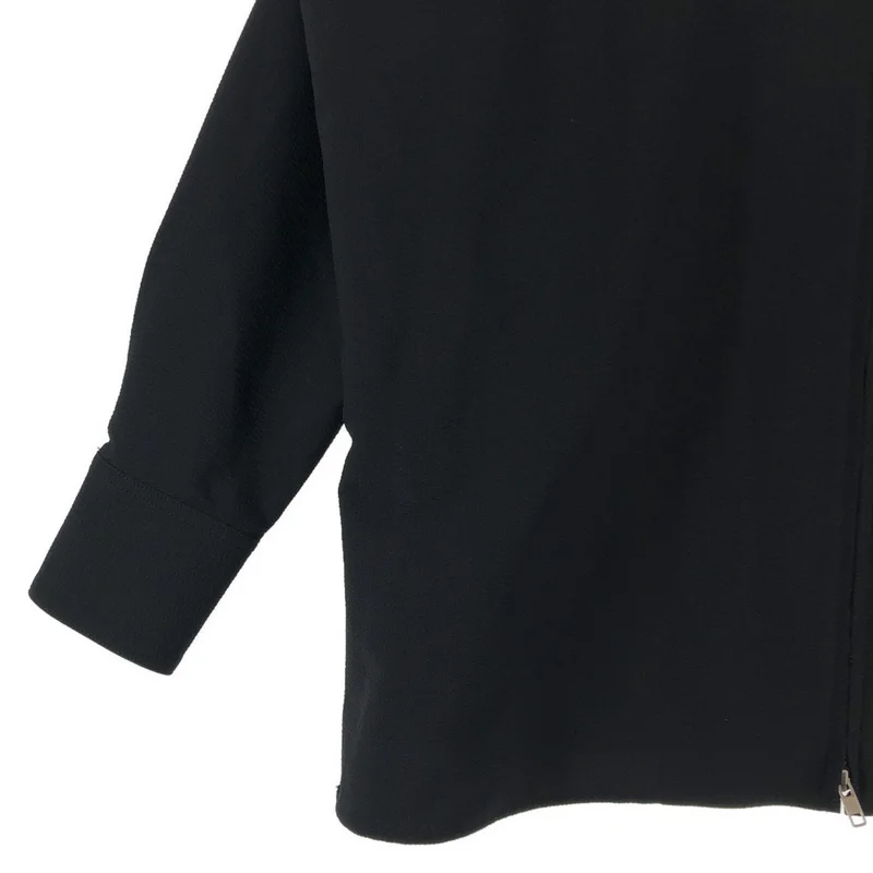 CLANE / クラネ | SUCKER STRIPE ZIP SHIRT / サッカーストライプ ジップアップシャツ | 1 | レディース
