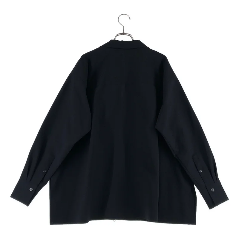 CLANE / クラネ | SUCKER STRIPE ZIP SHIRT / サッカーストライプ ジップアップシャツ | 1 | レディース