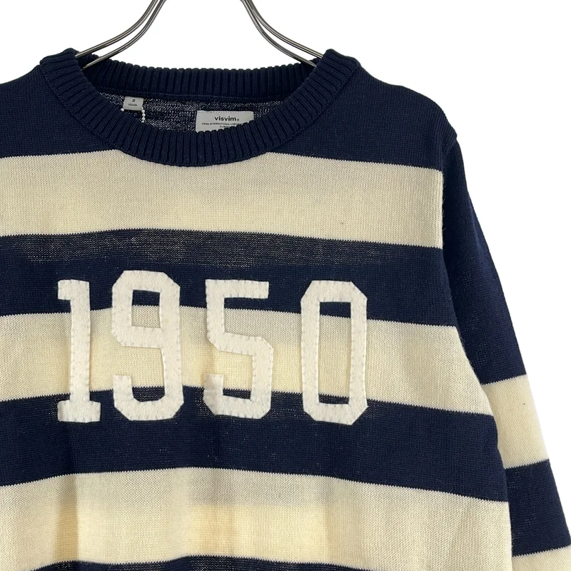 visvim / ビズビム | CREW NECK SWEATER ウール ボーダー ニット | 2 | レディース