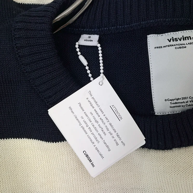 visvim / ビズビム | CREW NECK SWEATER ウール ボーダー ニット | 2 | レディース