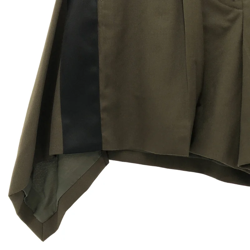 sacai / サカイ | サイドライン タック フレア ショートパンツ | 0 | レディース