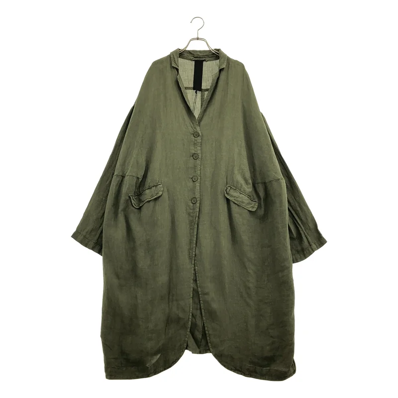 RUNDHOLZ / ランドホルツ | リネン ロングコート 123 354 1212 | S | レディース