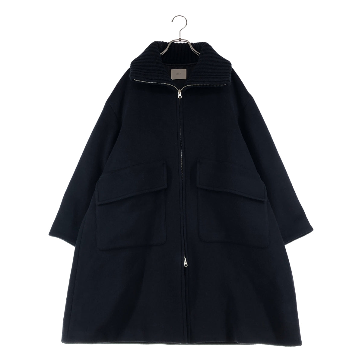 IENA / イエナ | 2024AW | ロイヤルジーロン ビーバー畦ニットカラー
