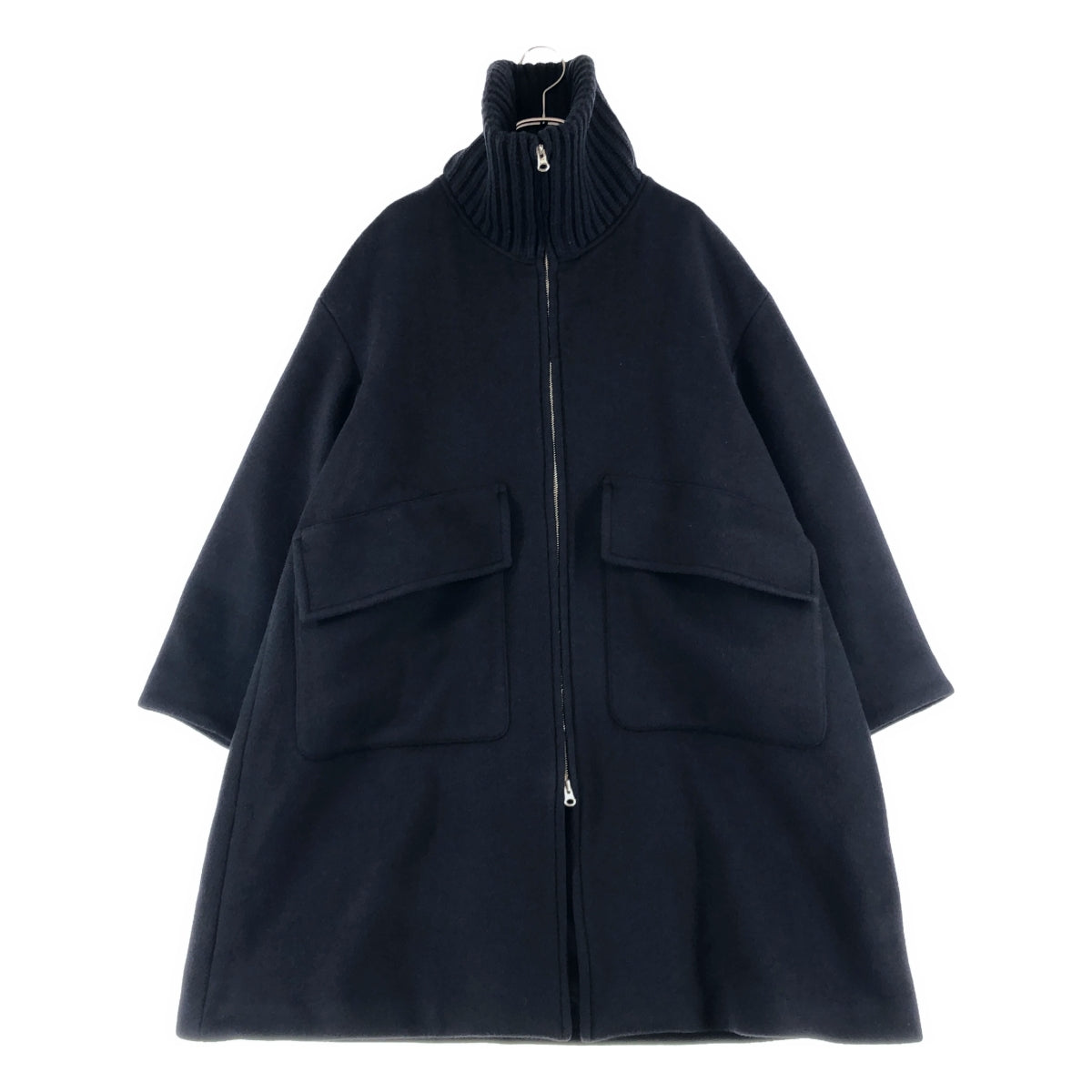 IENA / イエナ | 2024AW | ロイヤルジーロン ビーバー畦ニットカラー