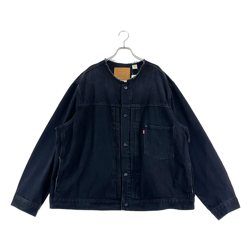 Levi's / リーバイス | EDIFICE 別注 Type 1 Trucker Jacket COLLARLESS デニムジャケット | XXL | メンズ