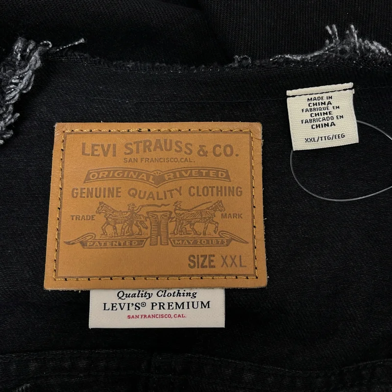 Levi's / リーバイス | EDIFICE 別注 Type 1 Trucker Jacket COLLARLESS デニムジャケット | XXL | メンズ