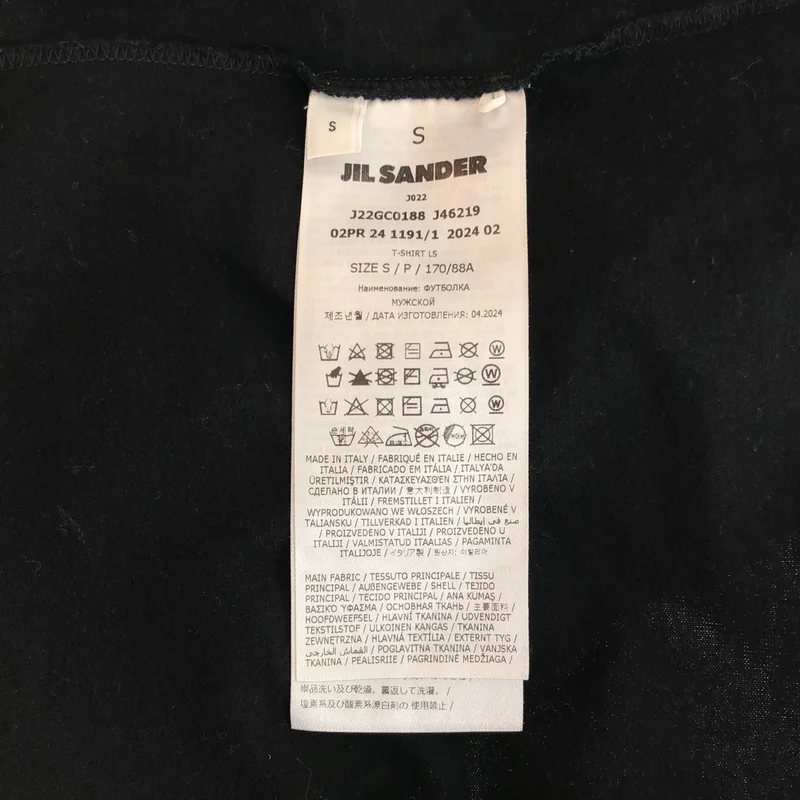 JIL SANDER / ジルサンダー | バックプリント カットソー  J22GC0188 | S | メンズ