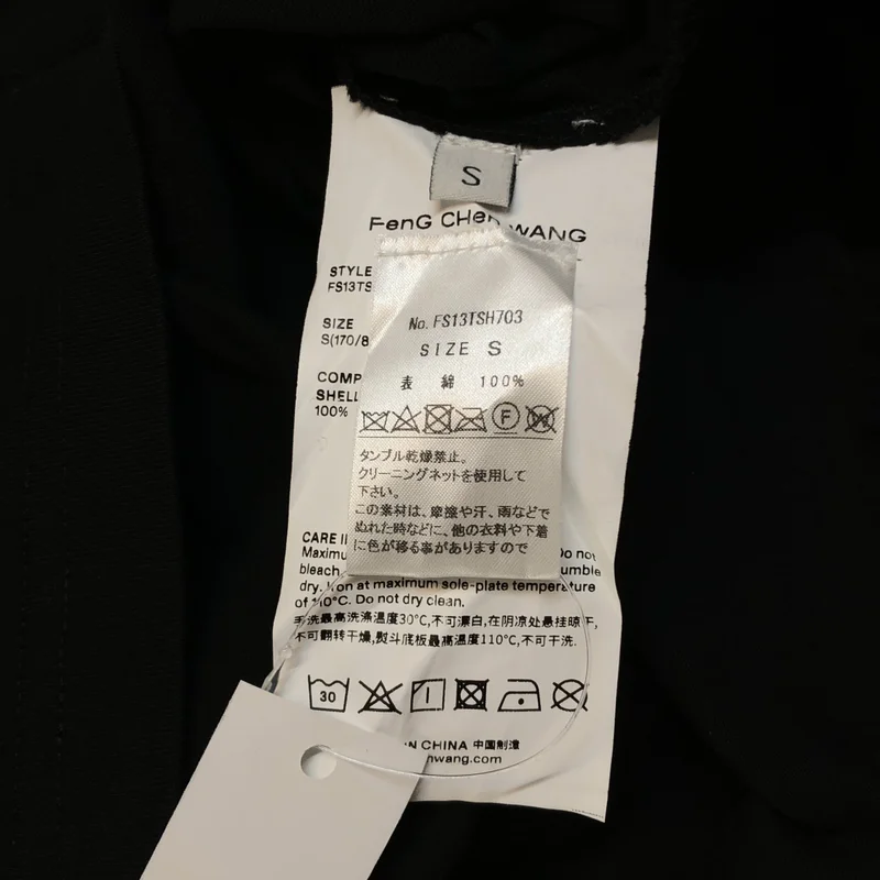 FenG CHen WANG / フェンチェンワン | 2013SS | 3D FCW LOGO T-SHIRT / コットン 立体ロゴ Tシャツ | S | メンズ