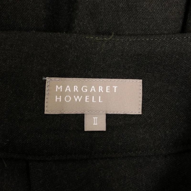 MARGARET HOWELL / マーガレットハウエル | ウール バックジップ スカート | 2 | レディース