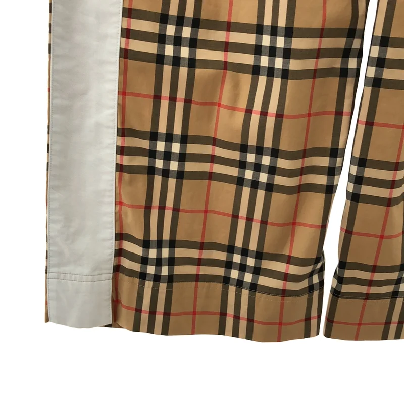 Burberry / バーバリー | コットン チェック サイドライン イージーパンツ | 38 | レディース