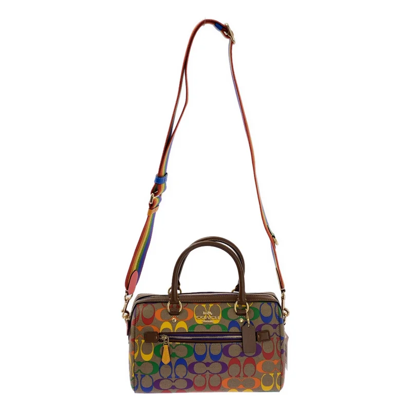 COACH / コーチ | Rowan Satchel / ローワン サッチェル 2way ショルダー付き シグネチャー ロゴ ハンドバッグ |