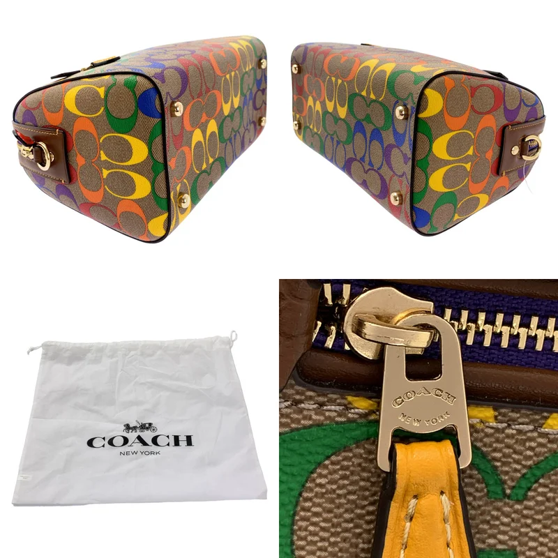 COACH / コーチ | Rowan Satchel / ローワン サッチェル 2way ショルダー付き シグネチャー ロゴ ハンドバッグ |