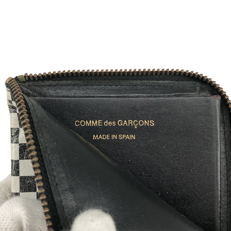 COMME des GARCONS / コムデギャルソン | チェッカーフラッグ L字ジップ ウォレット |