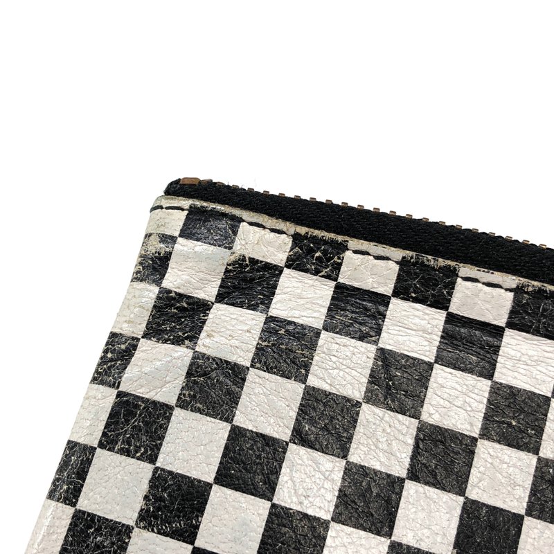 COMME des GARCONS / コムデギャルソン | チェッカーフラッグ L字ジップ ウォレット |