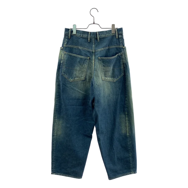ANCELLM / アンセルム | LOOSE TAPERED 5P DENIM PANTS / ヴィンテージ加工 ワイド デニムパンツ | 1 | メンズ