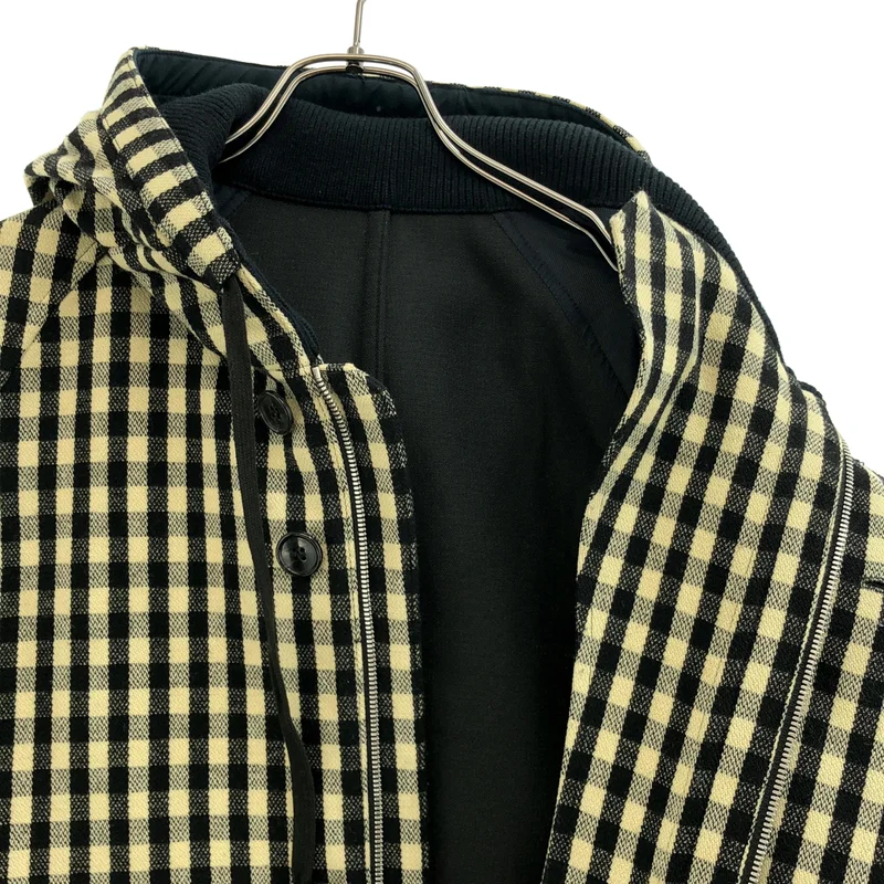 MARNI / マルニ | チェック フーデッド ジャケット 112JUMUM05LUOTW498-CHY06 | 48 | メンズ