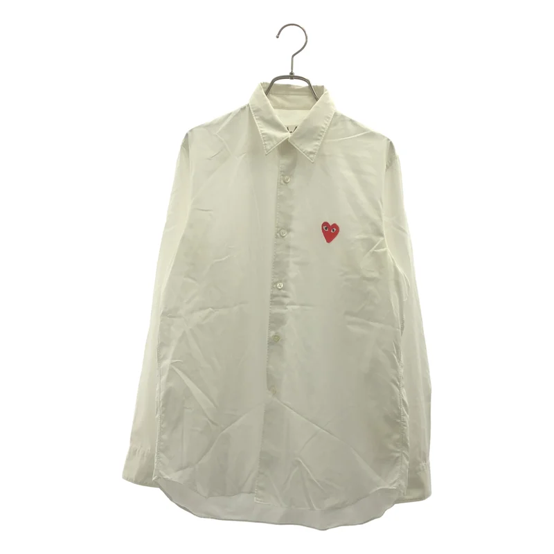 PLAY COMME des GARCONS / プレイコムデギャルソン | ハートワッペン スタンダードシャツ | S | メンズ