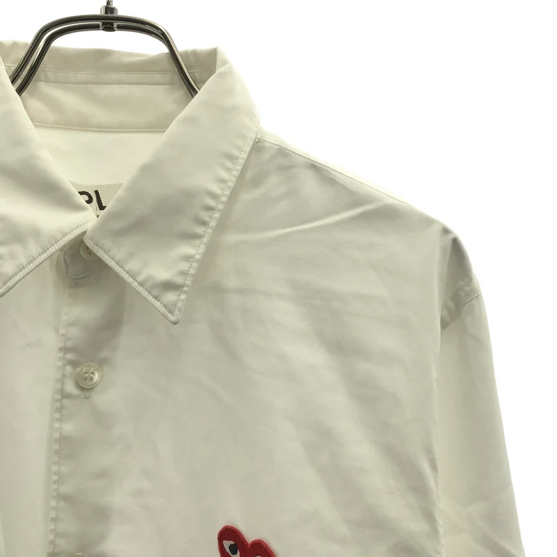 PLAY COMME des GARCONS / プレイコムデギャルソン | ハートワッペン スタンダードシャツ | S | メンズ