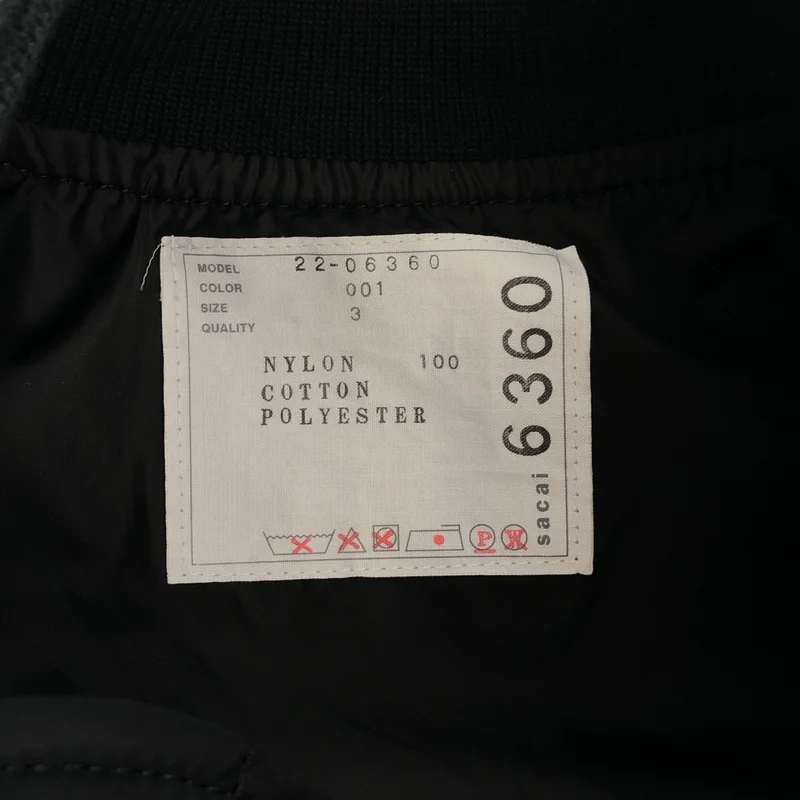sacai / サカイ | NYLON TWILl BLOUSON MA‐1 ナイロン ツイル ブルゾン ジャケット | 3 | レディース