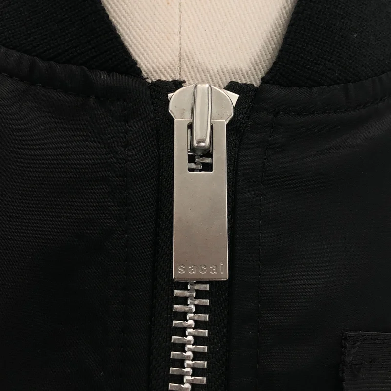 sacai / サカイ | NYLON TWILl BLOUSON MA‐1 ナイロン ツイル ブルゾン ジャケット | 3 | レディース