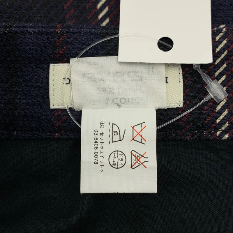 DRIES VAN NOTEN / ドリスヴァンノッテン | コットン リネン チェック 2タック パンツ | 36 | レディース