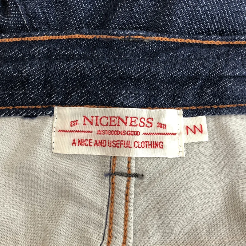 NICENESS / ナイスネス | 2025SS | E.CLAPTON ワイルドシルク デニムパンツ | L | メンズ
