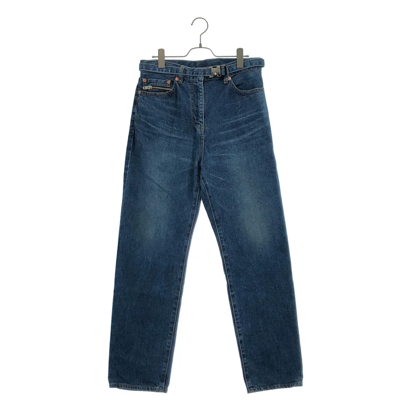 sacai / サカイ | 2023SS | Straight Denim Pants / ベルテッド ストレートデニムパンツ | 2 | レディース