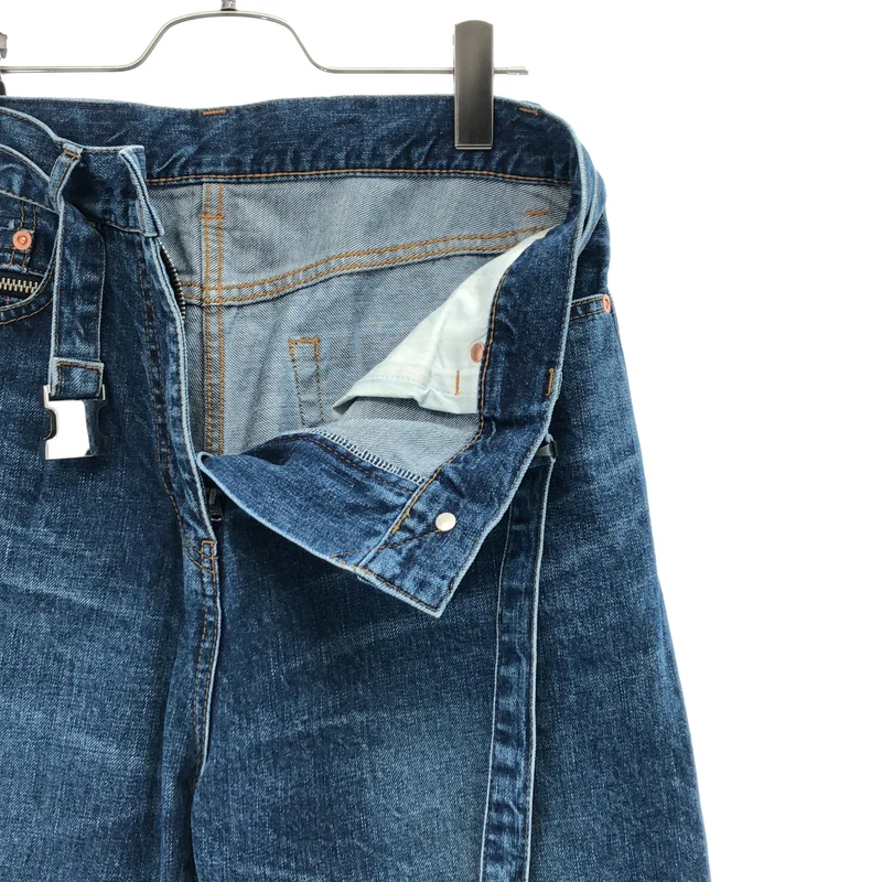 sacai / サカイ | 2023SS | Straight Denim Pants / ベルテッド ストレートデニムパンツ | 2 | レディース