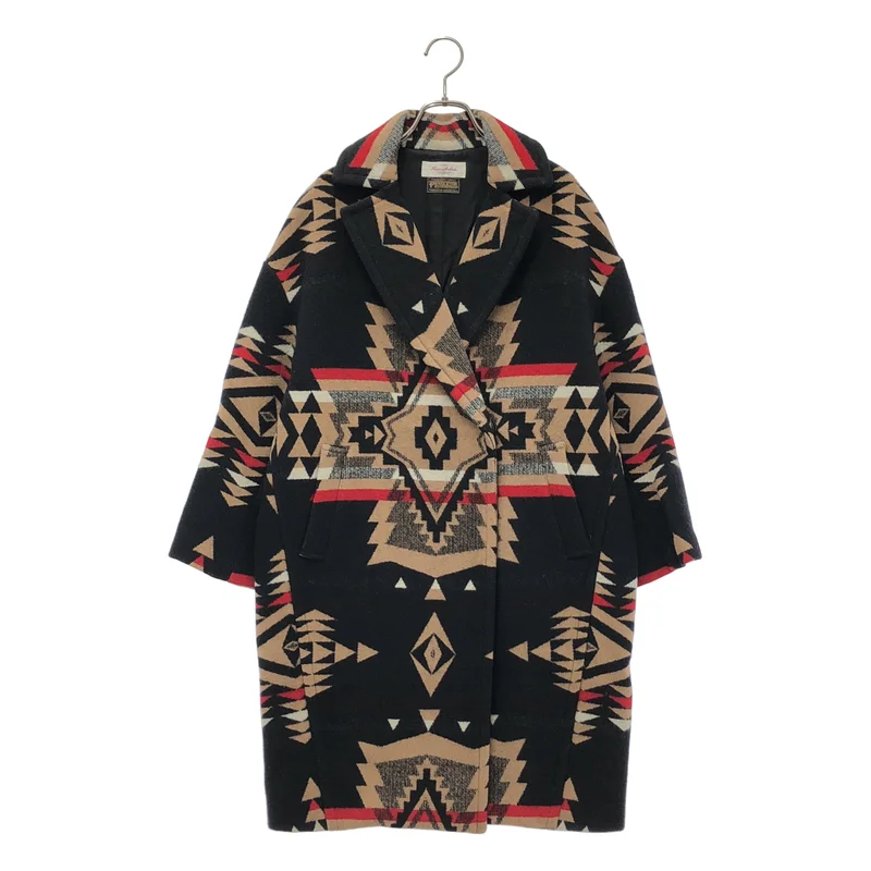 PENDLETON / ペンドルトン | Framework / 別注 ウール ネイティブ柄 オーバーコート |