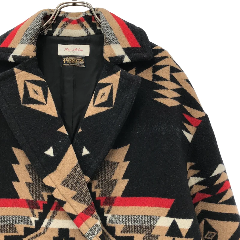PENDLETON / ペンドルトン | Framework / 別注 ウール ネイティブ柄 オーバーコート |