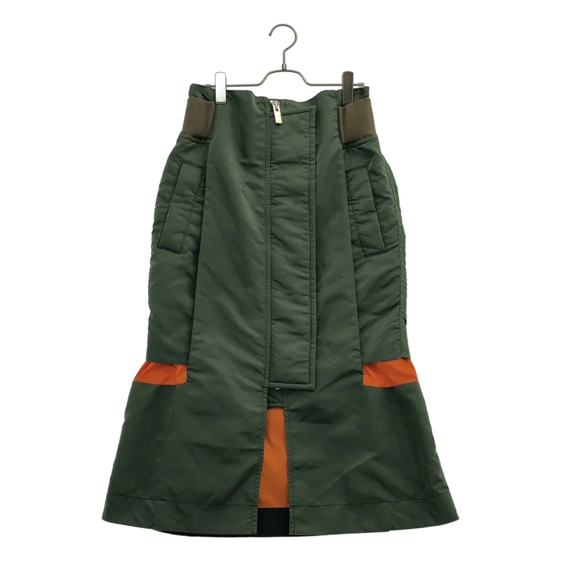 sacai / サカイ | ナイロン ツイル ミックス スカート 22-06195 | 3 | レディース