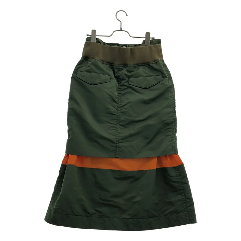 sacai / サカイ | ナイロン ツイル ミックス スカート 22-06195 | 3 | レディース