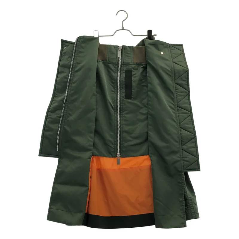 sacai / サカイ | ナイロン ツイル ミックス スカート 22-06195 | 3 | レディース