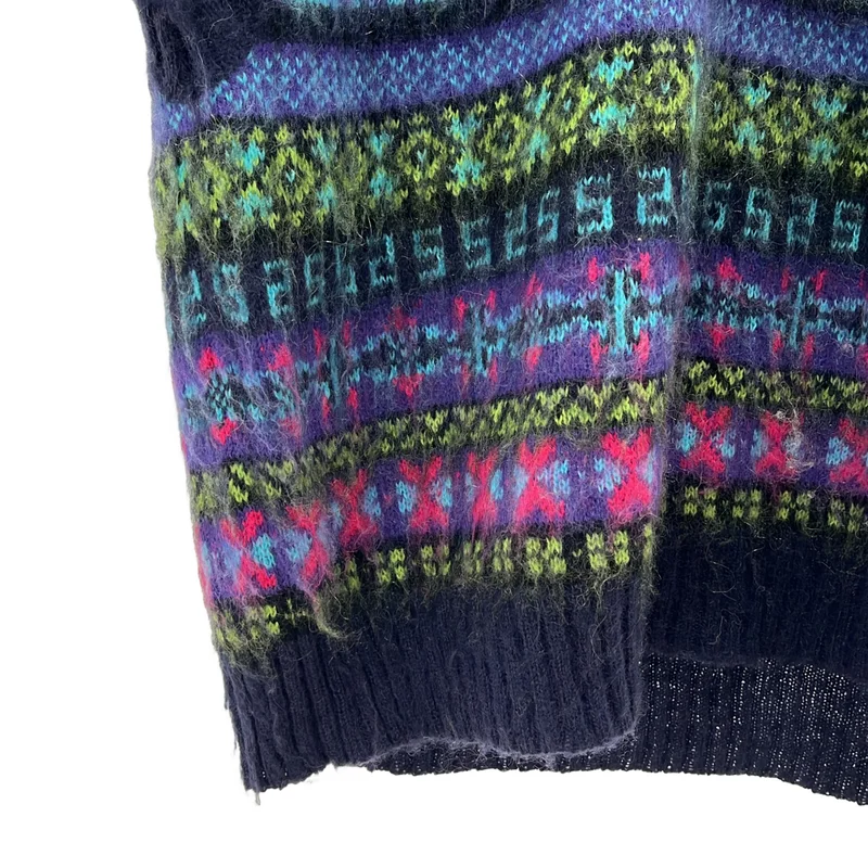 BEAMS / ビームス | SSZ / Digi Falsle Vest / ウール モヘヤ混 ディジフォールス ニットベスト | M | メンズ