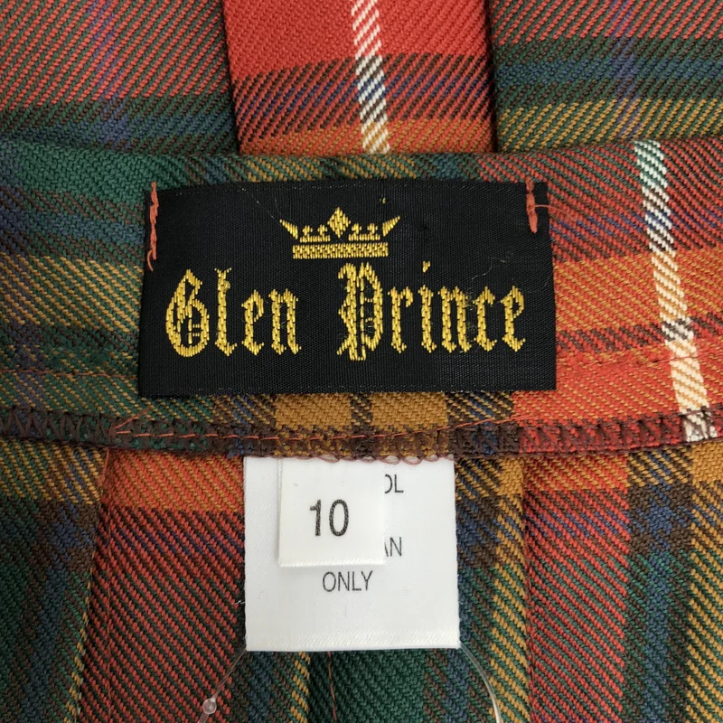 Glen Prince / グレンプリンス | レザーストラップ キルト スカート | 10 | レディース