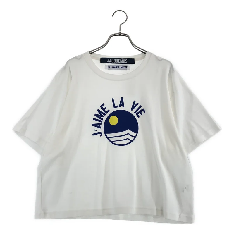 JACQUEMUS / ジャックムス | グラフィックプリント ワイドTシャツ | XS | レディース