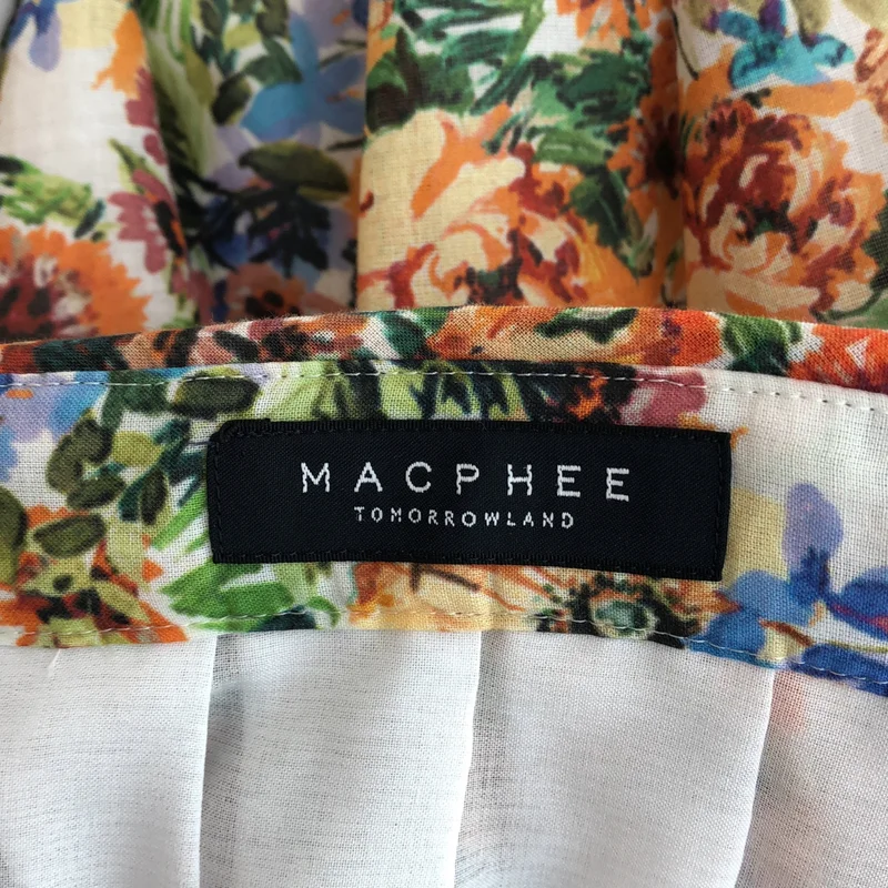 Tomorrowland MACPHEE / トゥモローランドマカフィー | 2024SS | 花柄ギャザーシフォンスカート 12-05-42-05349 | 38 | レディース
