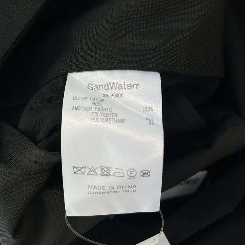 SandWaterr / サンドウォーター | 2025SS | ウール タック ワイドハーフパンツ | 2 | メンズ