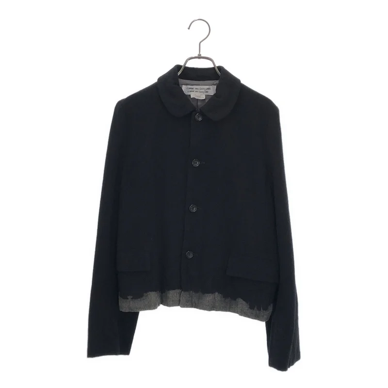 COMME des GARCONS COMME des GARCONS / コムコム | 2008AW | ウール ブリーチ加工 ラウンドカラージャケット | M | レディース