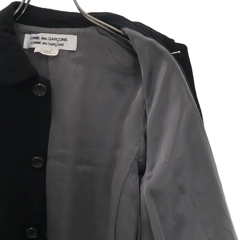 COMME des GARCONS COMME des GARCONS / コムコム | 2008AW | ウール ブリーチ加工 ラウンドカラージャケット | M | レディース