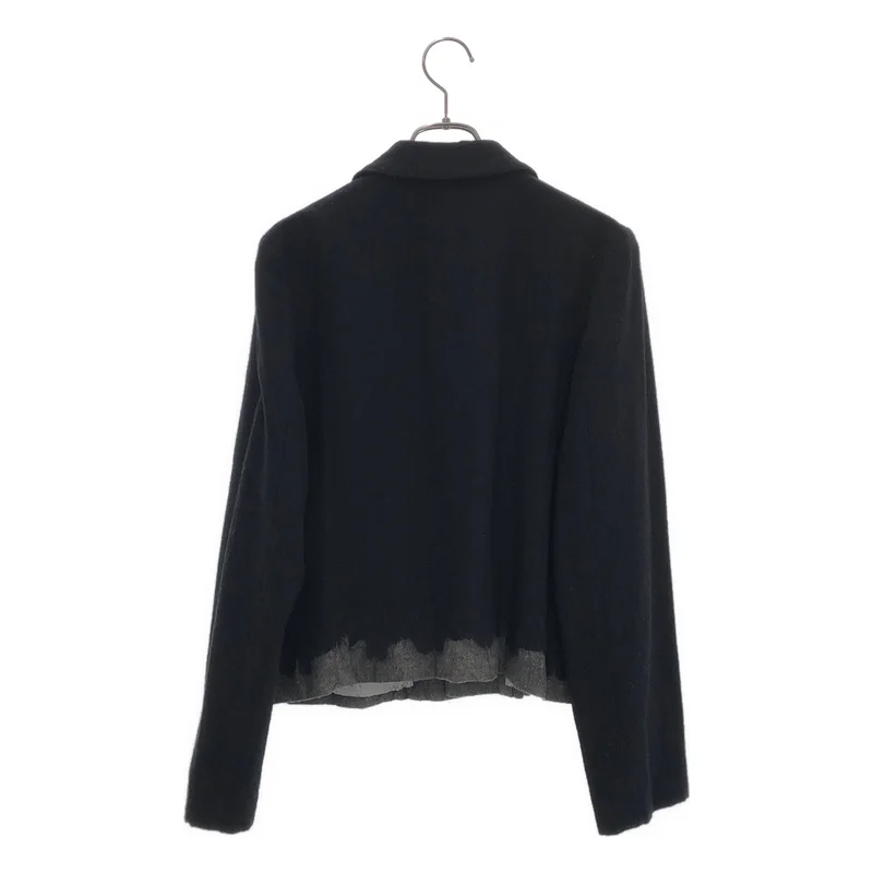 COMME des GARCONS COMME des GARCONS / コムコム | 2008AW | ウール ブリーチ加工 ラウンドカラージャケット | M | レディース